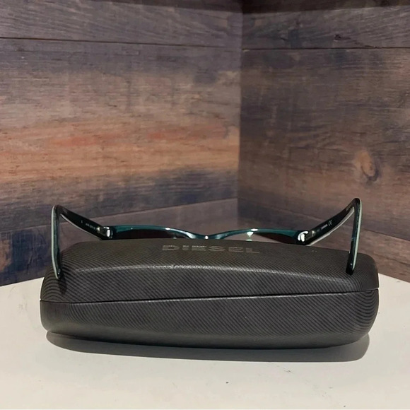 Diesel Eyeglasses DL5012 col.056 Tortoise&Green on Blue B-Shape Frame 52[]16 140 main image 9